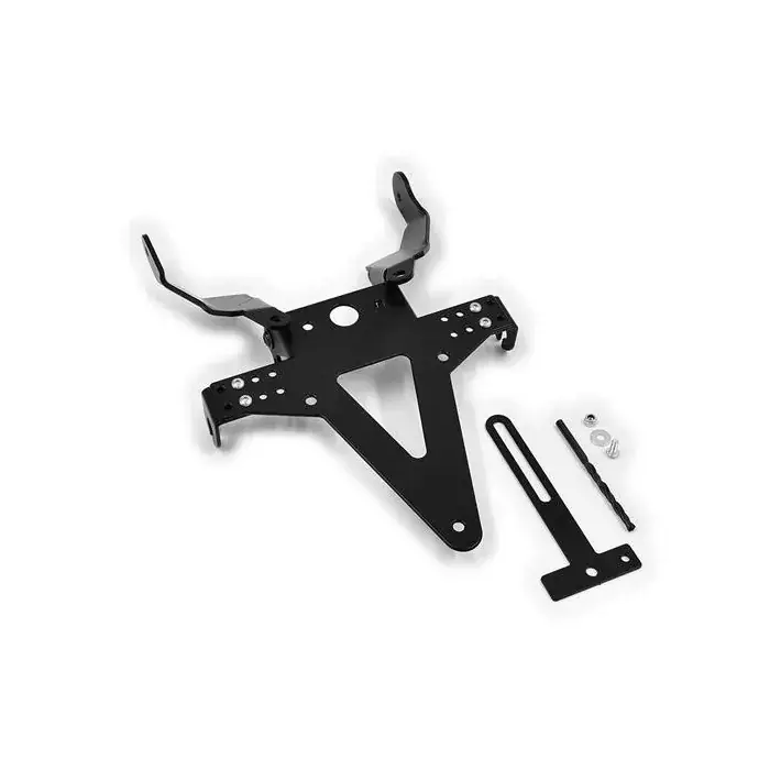 Echt Kennzeichenhalter passend für Aprilia RS125 (06-12) verstellbar schwarz inkl. Reflektorhalter