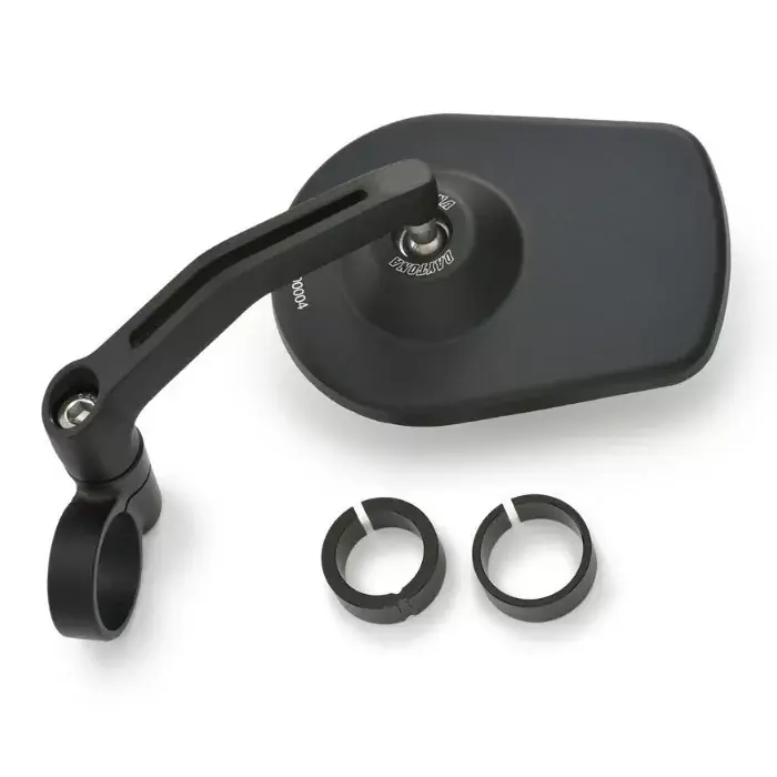 Lenkerendenspiegel D-MIRROR-5 aus Aluminium schwarz eloxiert E-geprüft Echt