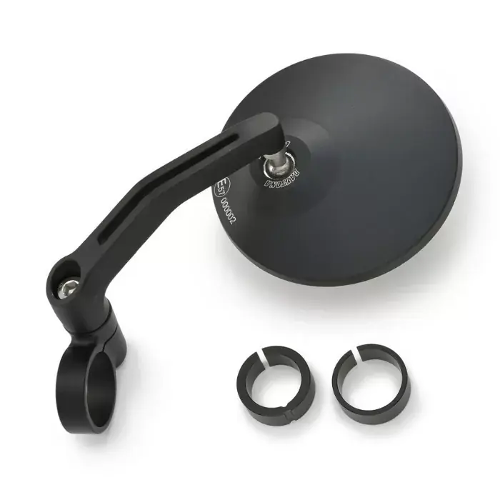 Lenkerendenspiegel D-MIRROR-3 schwarz Alu Ø103 mm e-geprüft Finale Aktion