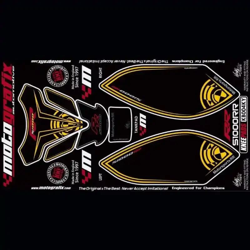 Motografix Tankschutz Knie Pads passend für BMW S1000 RR 2009-2011 Sale