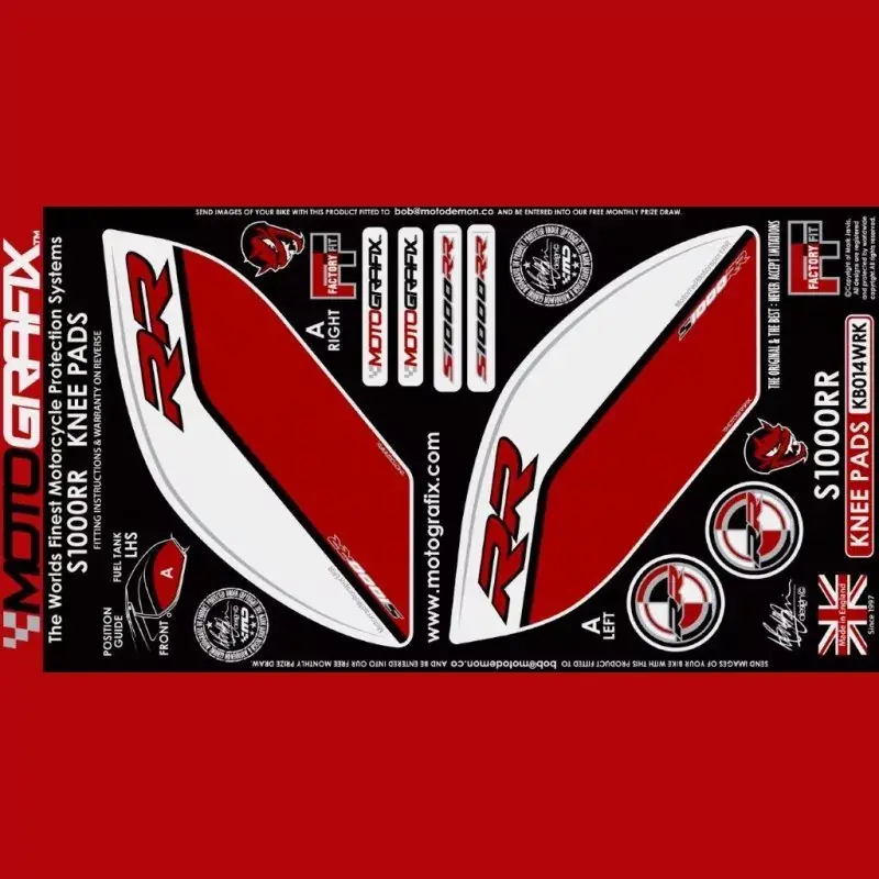 Motografix Tankschutz Knie Pads passend für BMW S 1000 RR 2017-2018 Super-Preis