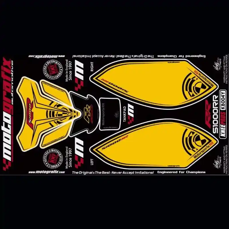 Günstig Motografix Tankschutz Knie Pads passend für BMW S1000 RR 2009-2011