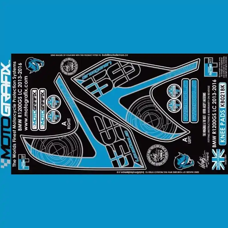 Motografix Tankschutz Knie Pads passend für BMW R1200 GS 2013-2016 Preisreduziert