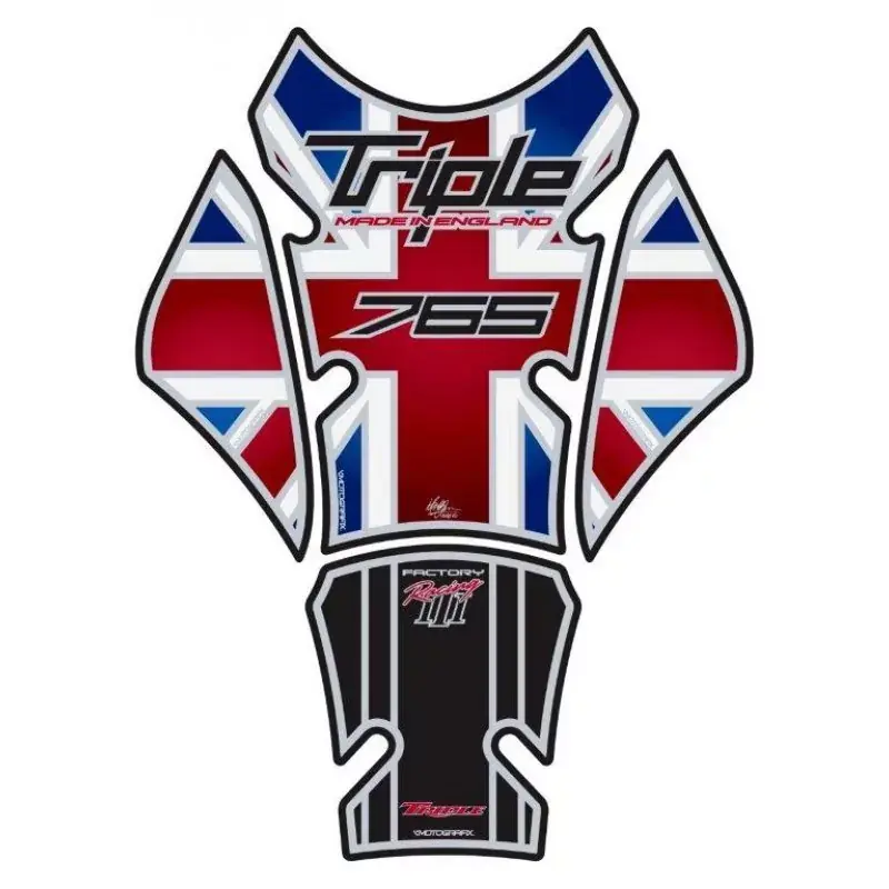 Neue Kollektion Motografix 3D Gel Tank Pad passend für Triumph Street Triple 765