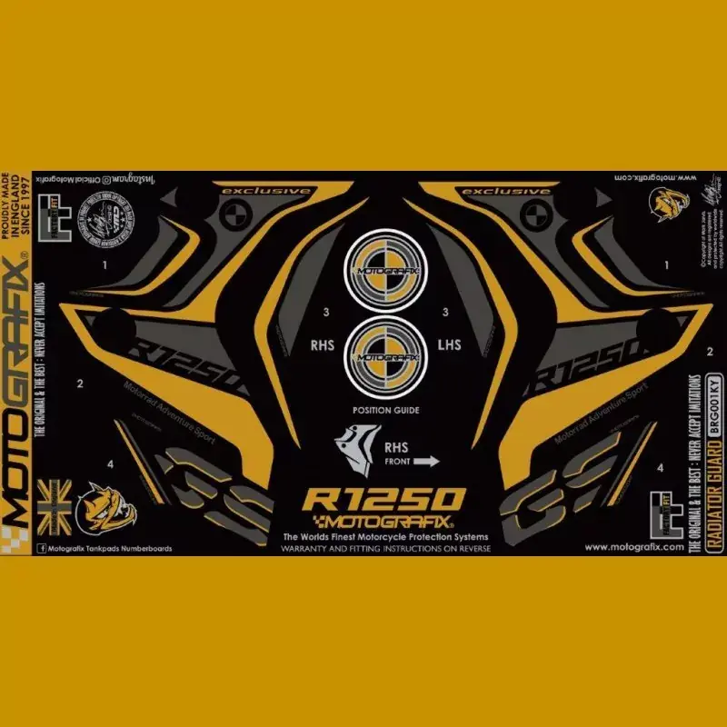 Knallerangebot Motografix Steinschlagschutz Kühler passend für BMW R1250 GS 2018