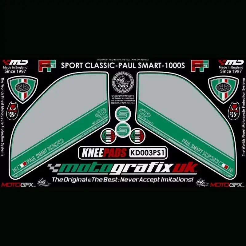 Motografix Tankschutz Knie Pads passend für Ducati Sport Classic 1000 S Direkt Vom Hersteller