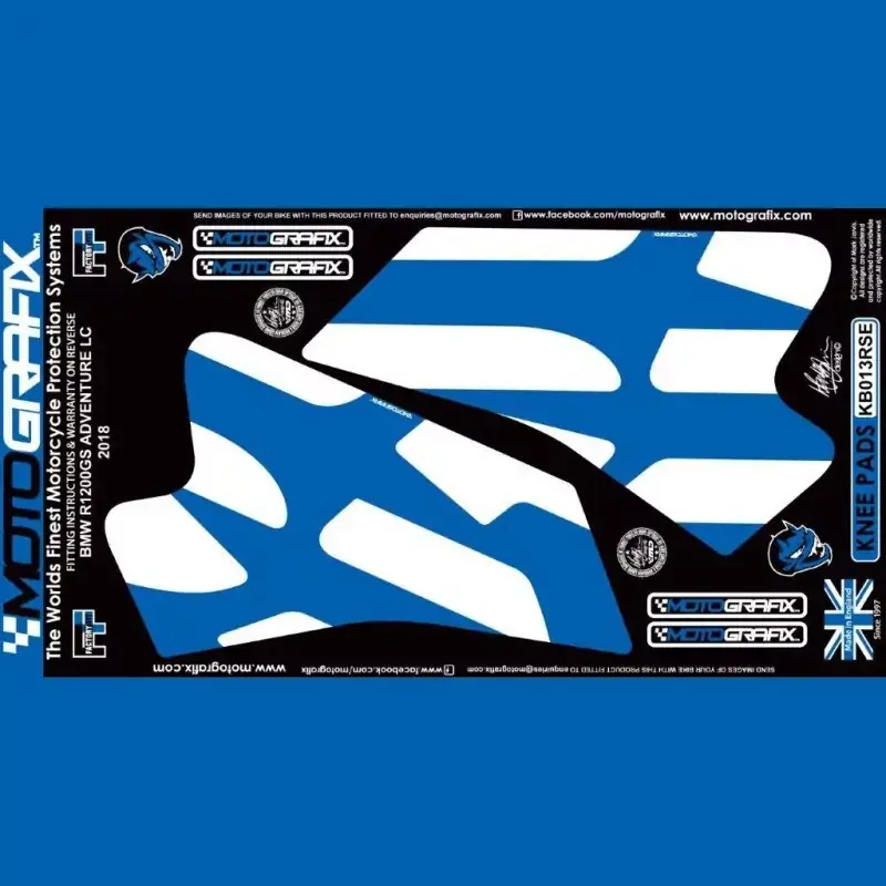 Highlight Motografix Tankschutz Knie Pads passend für BMW R1200 GS Adventure 2014-