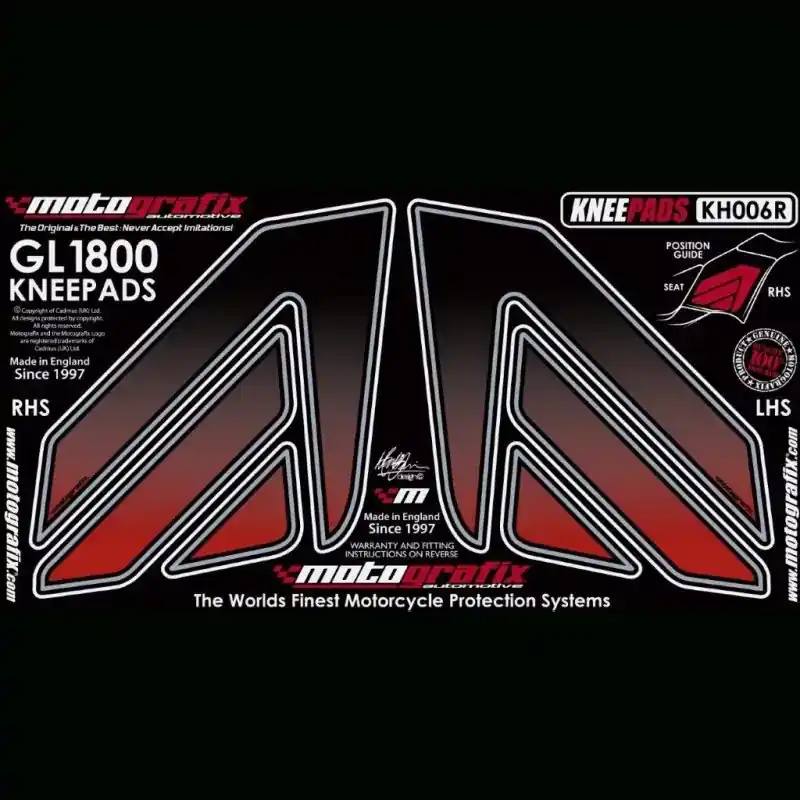 Motografix Tankschutz Knie Pads passend für Honda GL1800 Kostenfreie Lieferung