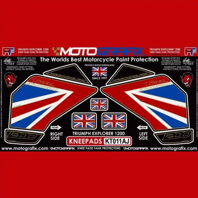 Top-Angebot Motografix Tankschutz Knie Pads passend für Triumph TIGER 1200 2012-2017