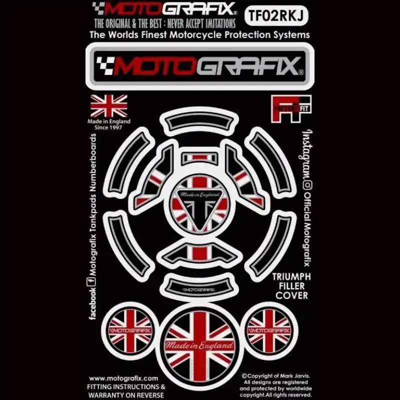 Direktkauf Motografix Tankdeckel Protektor passend für Triumph Modelle TF02RKJ