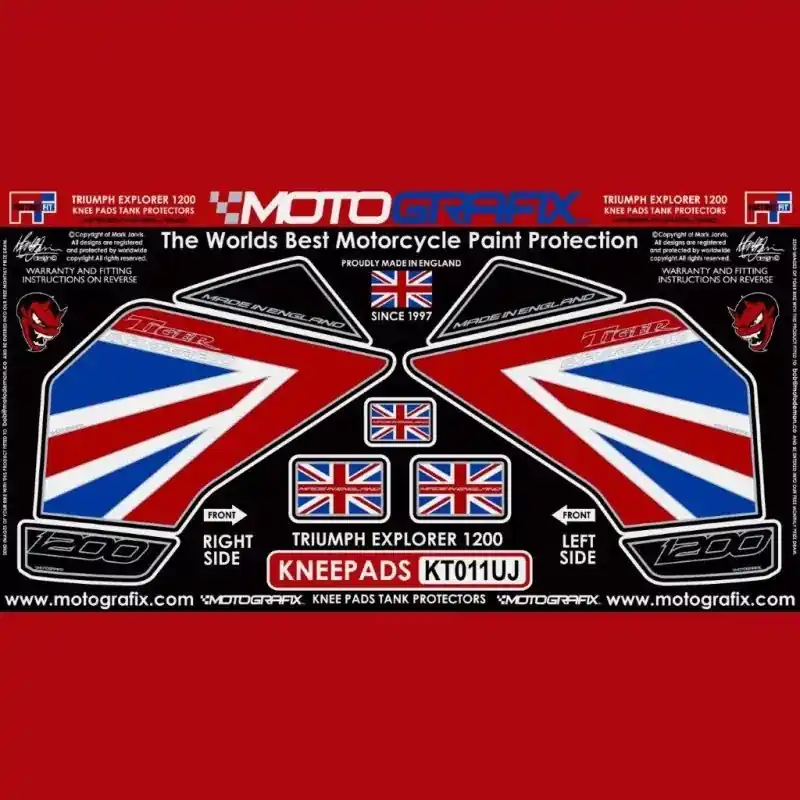 Sonderangebot Motografix Tankschutz Knie Pads passend für Triumph TIGER 1200 2012-2017