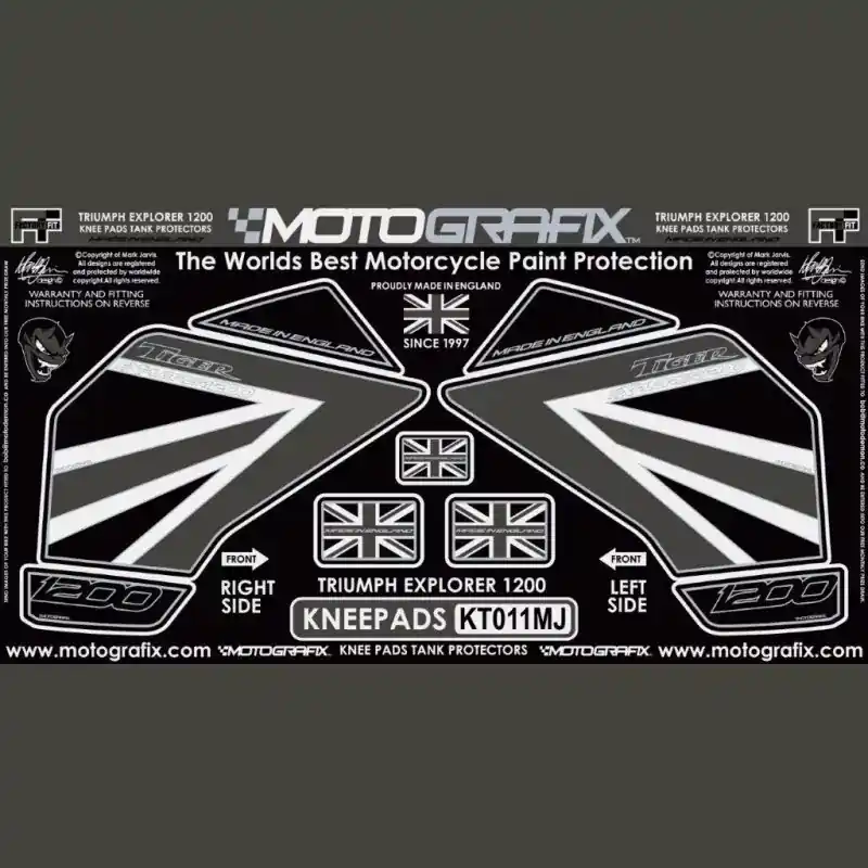 Motografix Tankschutz Knie Pads passend für Triumph TIGER 1200 2012-2017 Sofort Bestellen