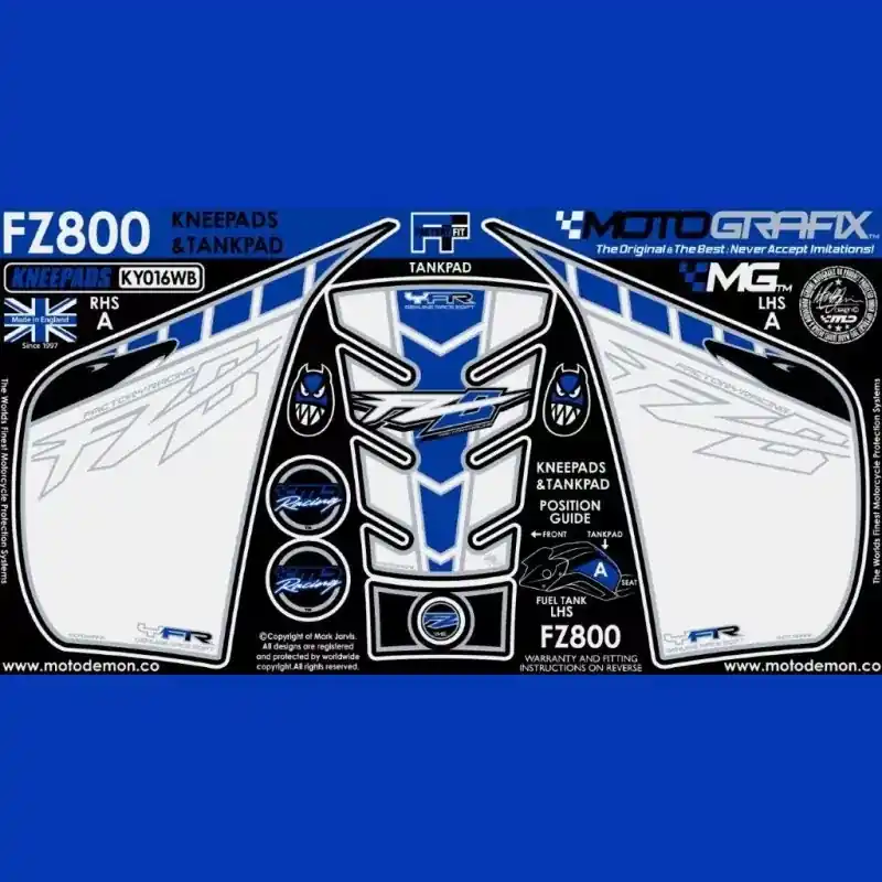 Wochenendangebot Motografix Tankschutz Knie Pads passend für Yamaha FZ8 N 2010 KY016WB