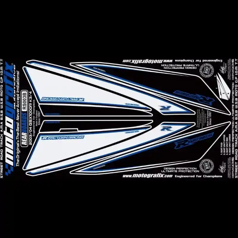 Top-Preis Motografix Steinschlagschutz hinten passend für Suzuki GSX-R 1000 2003-2004