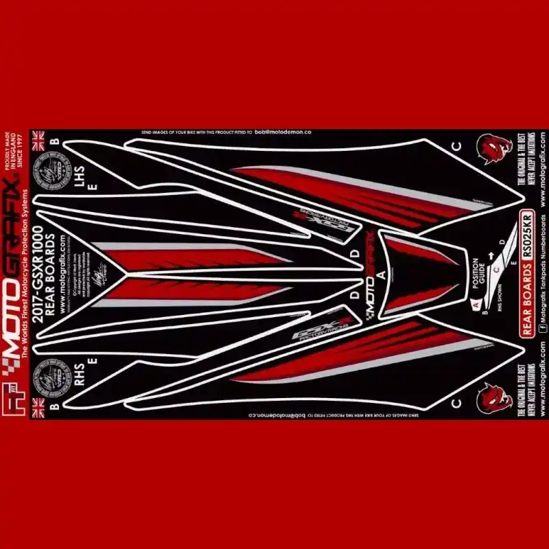 Motografix Steinschlagschutz hinten passend für Suzuki GSX-R 1000/R 2017- RS025KR Top-Angebot