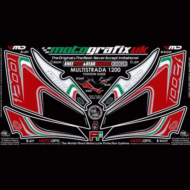 Nur Heute Motografix Steinschlagschutz Set passend für Ducati Multistrada 1200 2010