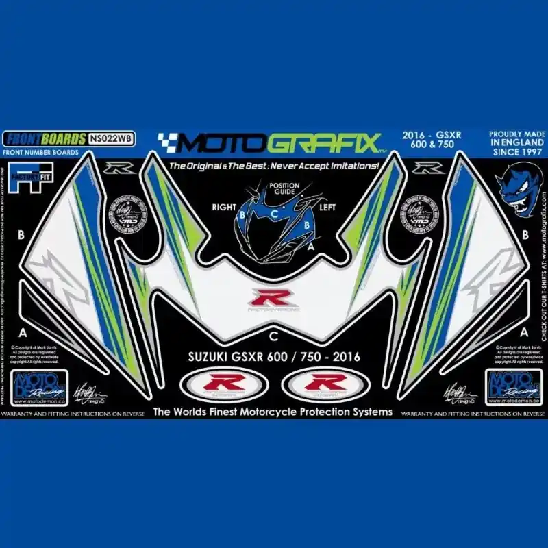 Motografix Steinschlagschutz vorne passend für Suzuki GSX-R 600 / 750 2011- Neu Im Sortiment