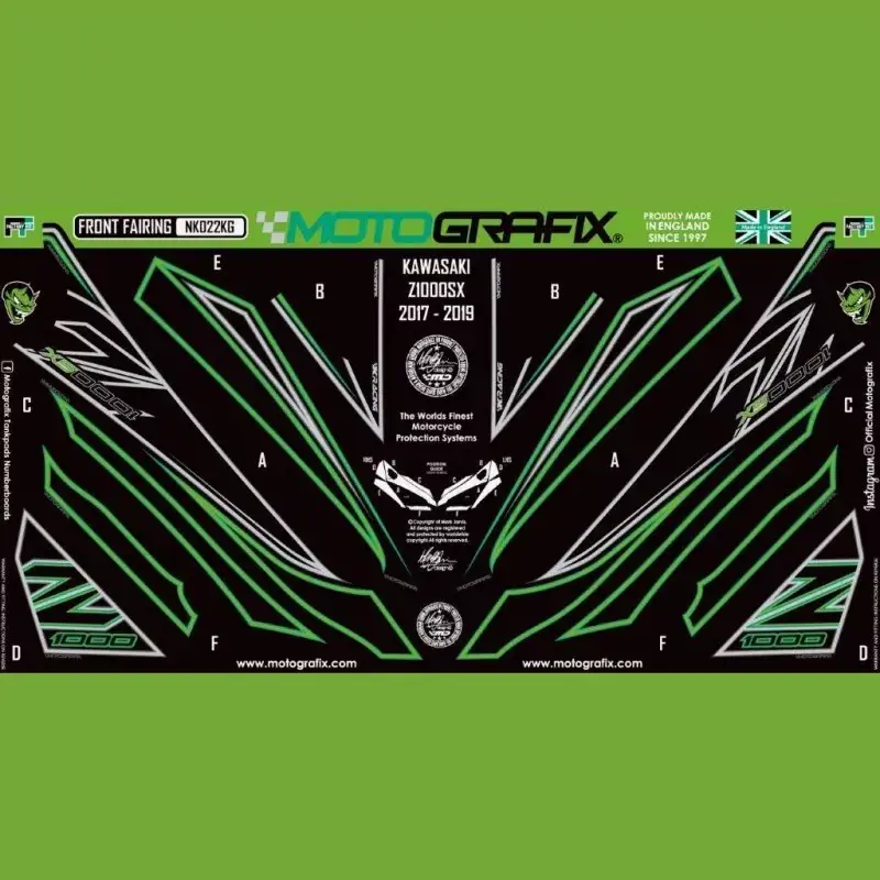 Direkt Vom Hersteller Motografix Steinschlagschutz vorn passend für Kawasaki Z 1000 SX 2017- NK022KG