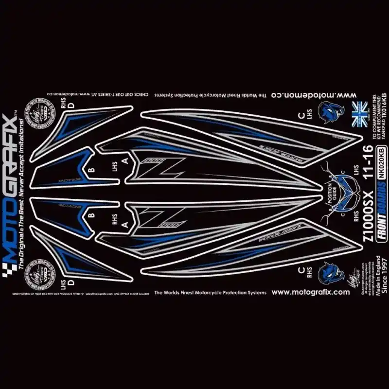 Top-Seller Motografix Steinschlagschutz passend für Kawasaki Z 1000 SX 2011-2016
