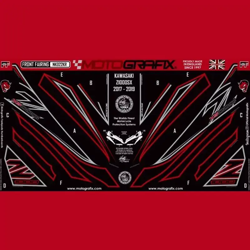 Versand Am Gleichen Tag Motografix Steinschlagschutz vorn passend für Kawasaki Z 1000 SX 2017