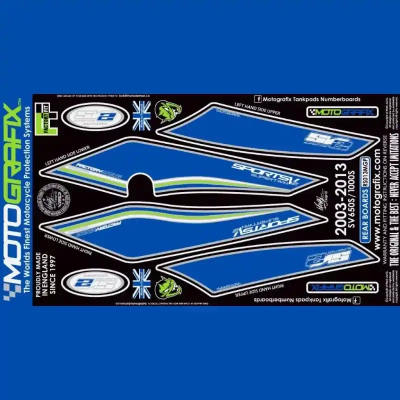 Schneller Versand Motografix Steinschlagschutz hinten passend für Suzuki SV 650 / 1000 2003-