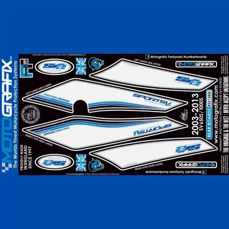 Saisonangebot Motografix Steinschlagschutz hinten passend für Suzuki SV 650 / 1000 2003-