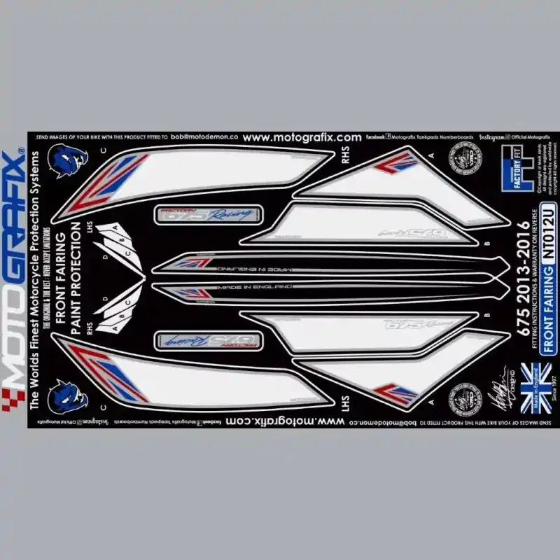 Motografix Steinschlagschutz vorn passend für Triumph Daytona 675 2013 Kracherpreis