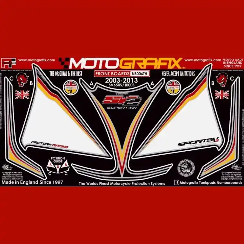 Motografix Steinschlagschutz passend für Suzuki SV 650 / 1000 NS006TH 2003–2013 Kracherpreis