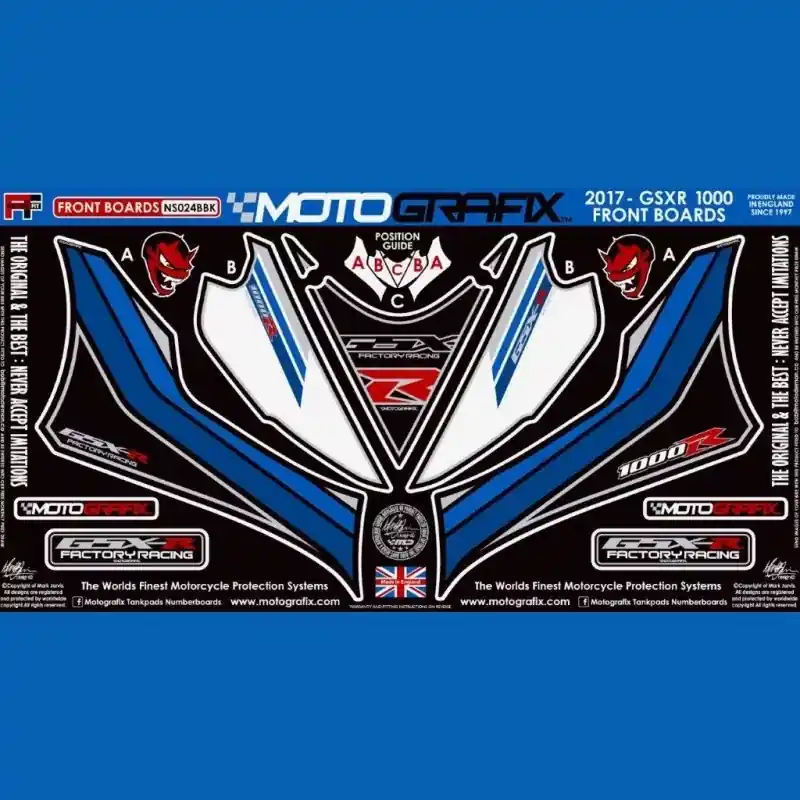 Motografix Steinschlagschutz vorn passend für Suzuki GSX-R 1000 2017- Solange Der Vorrat Reicht
