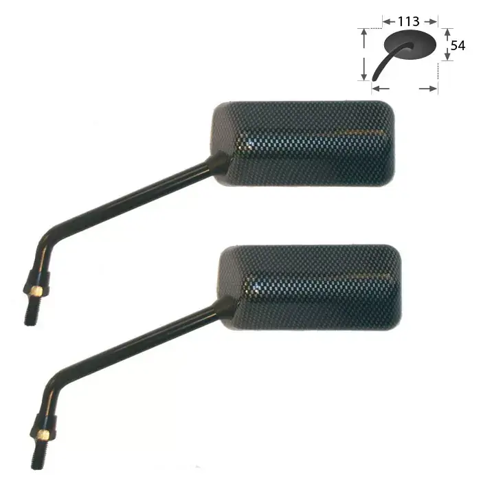 F1-Spiegel Carbonlook mit M8 Gewinde passend für Yamaha Preisreduziert