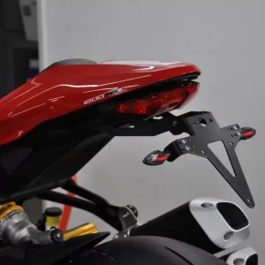 Kennzeichenhalter passend für Ducati Monster 1200R 16-19 verstellbar schwarz inkl. Reflektorhalter Garantierte Lieferung