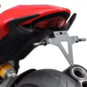 Kennzeichenhalter passend für DUCATI Monster 821 (14-17) verstellbar schwarz inkl. Reflektorhalter Echt