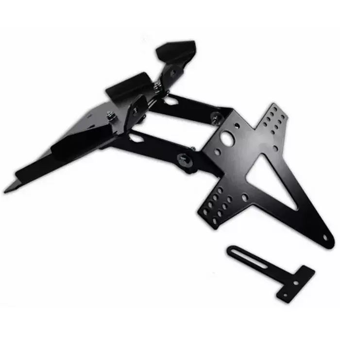 Top-Angebot Kennzeichenhalter passend für Ducati Monster 696 (08-14) schwarz verstellbar inkl. Reflektorhalter