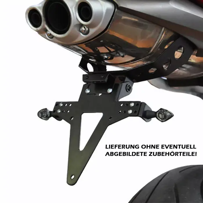 Jetzt Bestellen Kennzeichenhalter passend für Triumph Daytona 675/675R 06-12 verstellbar schwarz inkl. Reflektorhalter