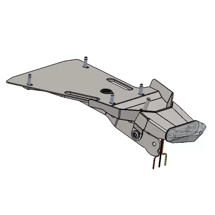 Kennzeichenhalter passend für BMW R Nine T / Racer 13-19 verstellbar schwarz inkl. Reflektorhalter Markenware