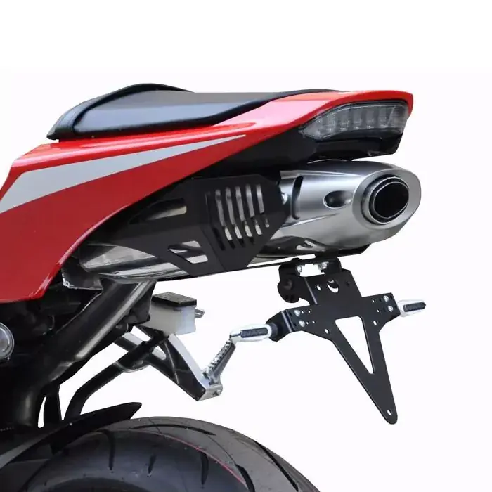Saisonangebot Kennzeichenhalter passend für Honda CBR 600RR 13-17 verstellbar schwarz inkl. Reflektorhalter