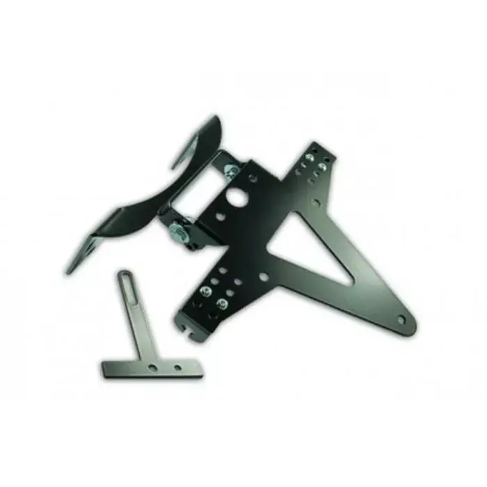 Kennzeichenhalter passend für Suzuki GSX-R 1000 07-08 verstellbar schwarz inkl. Reflektorhalter Markenprodukt