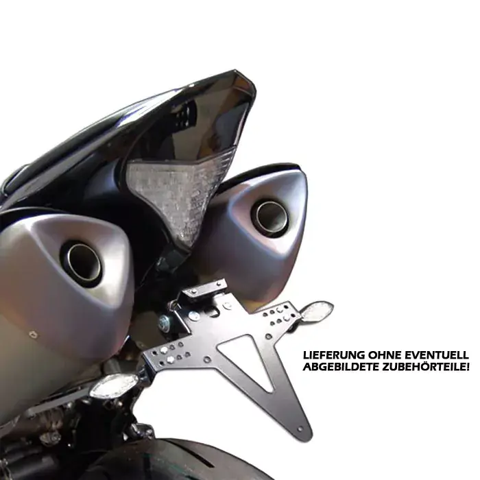 Kracherpreis Kennzeichenhalter passend für Yamaha R1 09-14 verstellbar schwarz inkl. Reflektorhalter