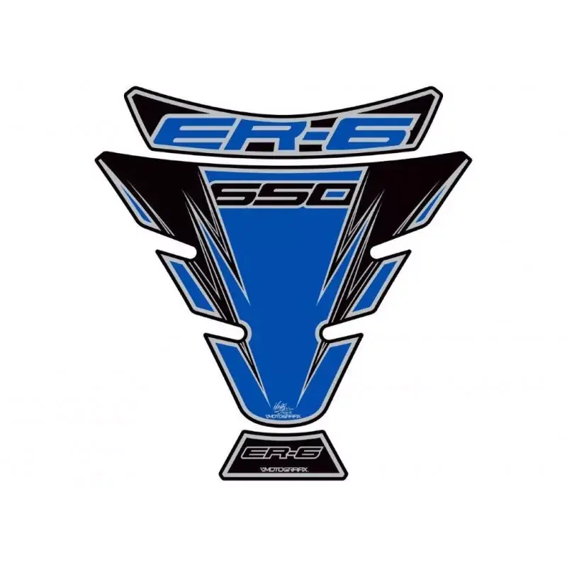 Motografix 3D Gel Tank Pad Blau passend für Kawasaki ER-6 650 Mega-Angebot