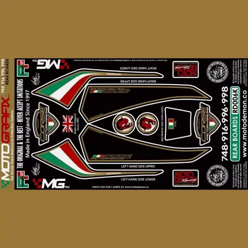 Sonderangebot Motografix Steinschlagschutz hinten passend für Ducati 748 / 916 / 996 / 998