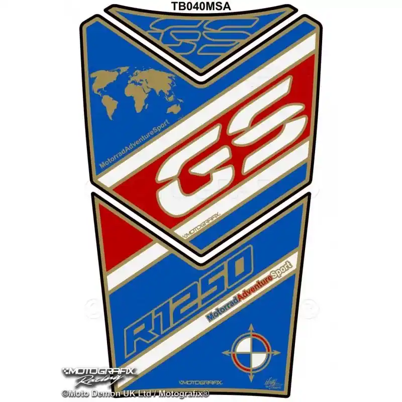 Motografix 3D Gel Tank Pad passend für BMW R 1250 GS Adventure Neu Im Sortiment