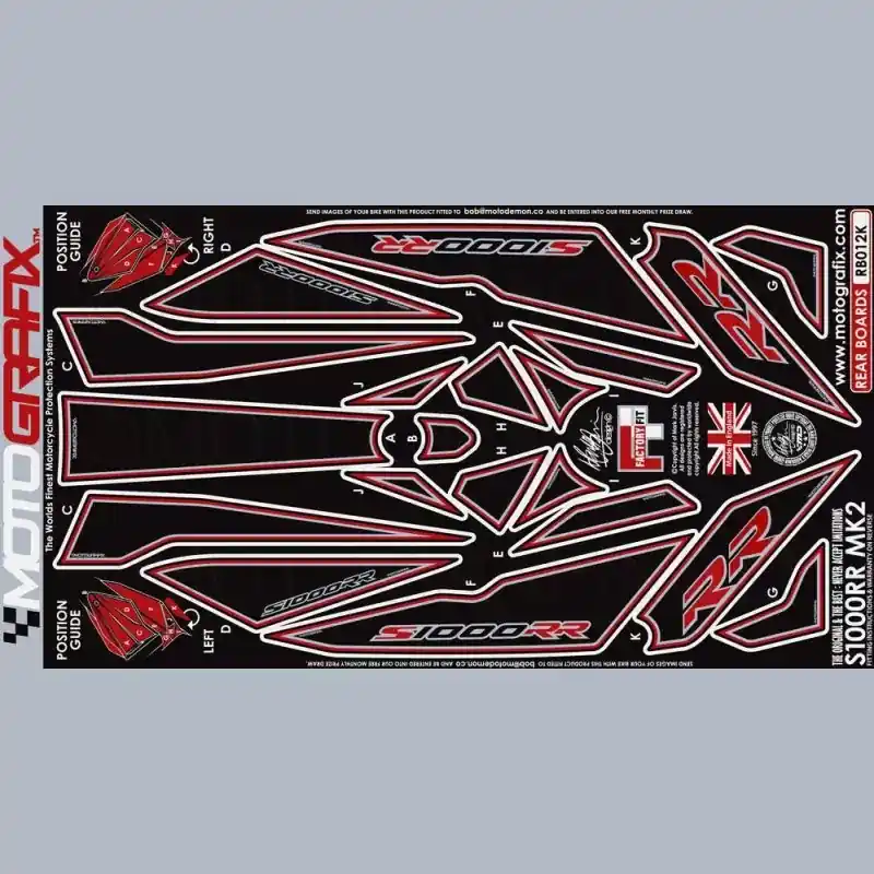 Motografix Steinschlagschutz hinten passend für BMW S 1000 RR 2015-2016 Top-Angebot