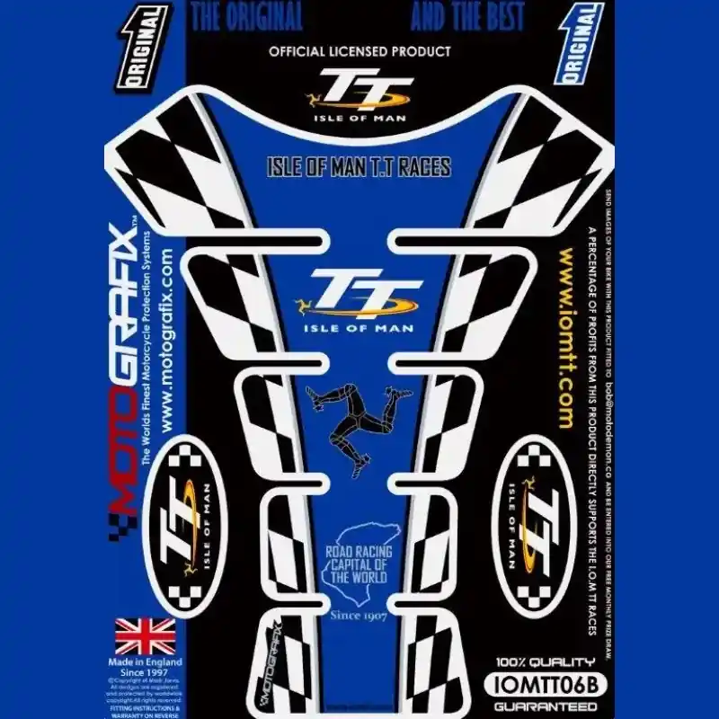 Jetzt Bestellen Motografix IOMTT06B 3D Gel Tank Pad Protector – Isle of Man TT Design