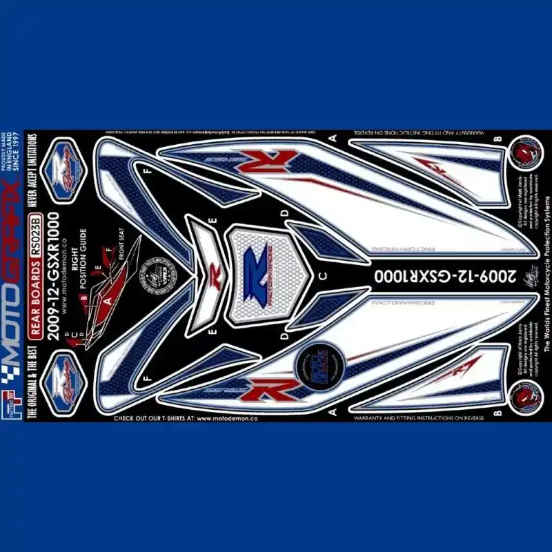 Kostenfreie Lieferung Motografix Steinschlagschutz hinten passend für Suzuki GSX-R 1000 2009-