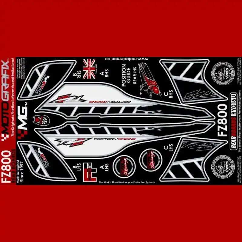 Motografix Steinschlagschutz hinten passend für Yamaha FZ 8 2010- Rabatt