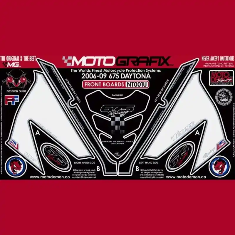 Rabatt Motografix Steinschlagschutz Set passend für Triumph Daytona 675 (2006-2008)