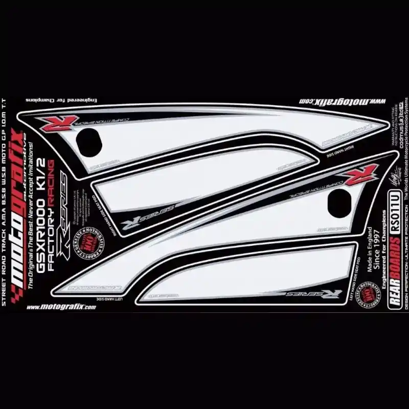 Motografix Steinschlagschutz hinten passend für Suzuki GSX-R 1000 2001-2002 Abverkauf