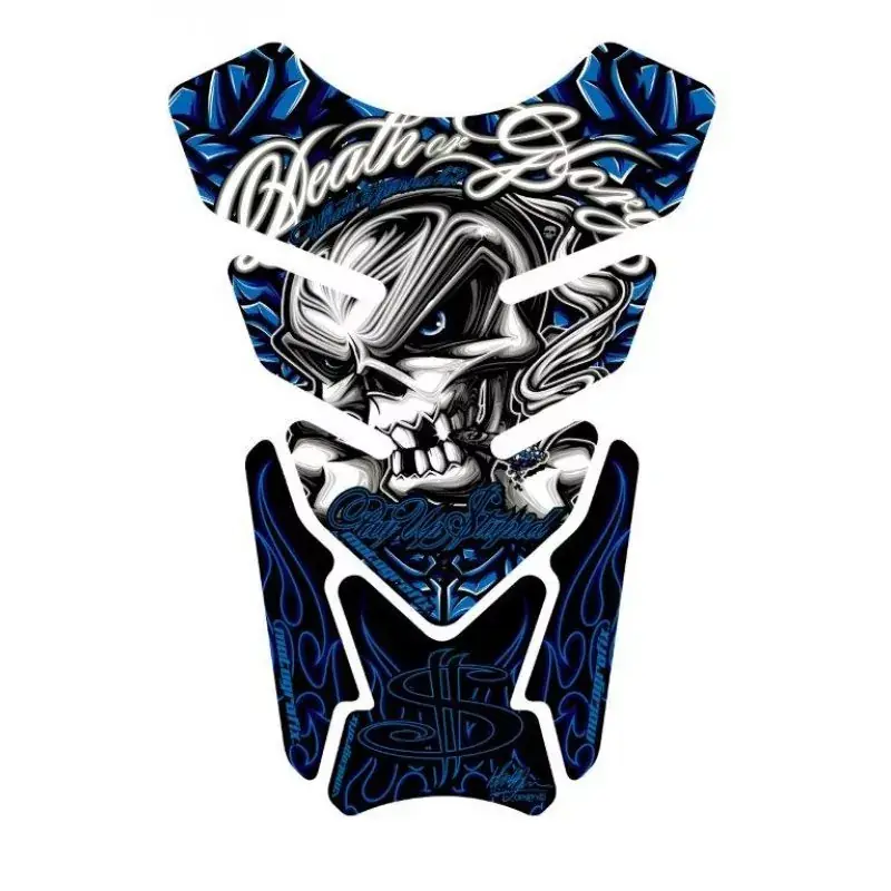 Heißes Angebot Motografix Death or Glory - Pay Up Stupid Blue 3D Gel Tankpad Protector ST086B