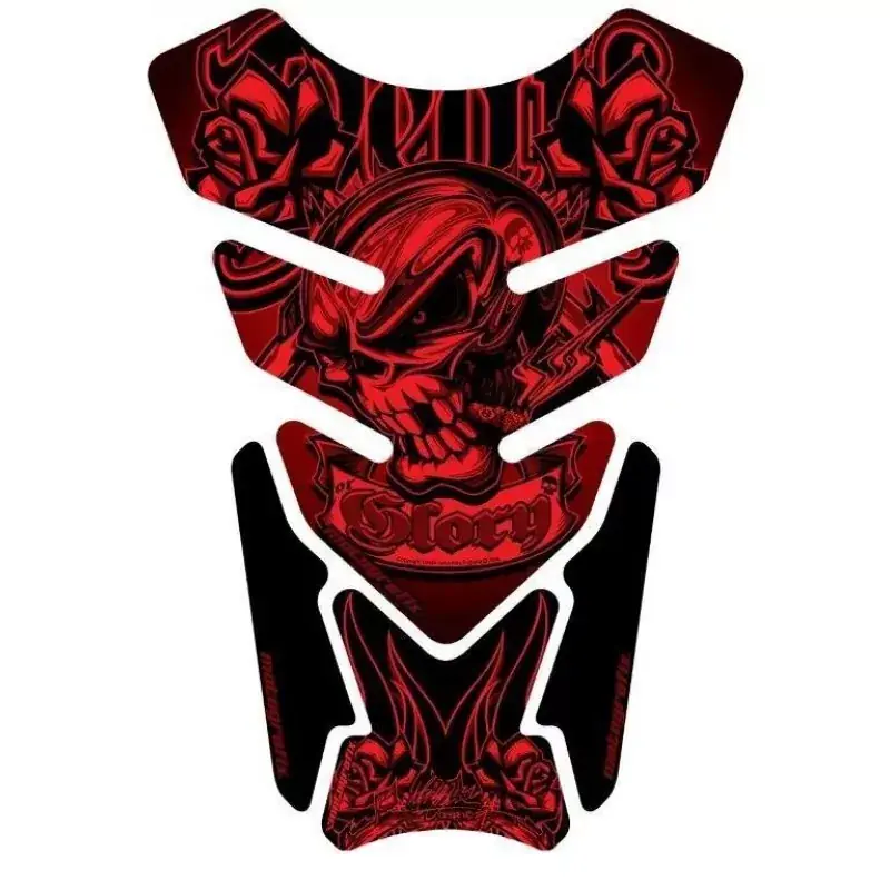 Motografix Death or Glory Red 3D Gel Tankpad Protector Highlight