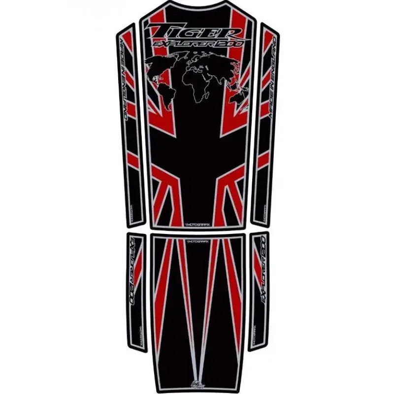 Letzte Chance Motografix 3D Gel Tank Pad passend für Triumph Tiger Explorer 1200